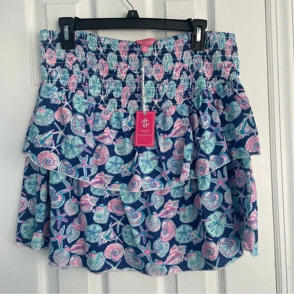 Simply Southern Shell-Bee Skirt Size XL NWT - Picture 3 of 8